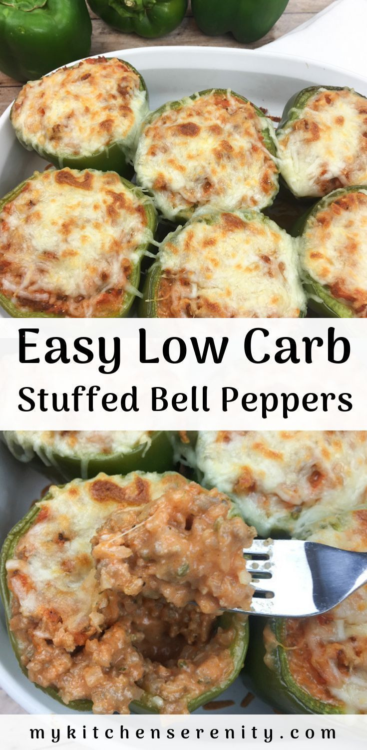 Stuffed Bell Peppers Ground Beef Keto
 Easy low carb keto stuffed bell peppers filled with