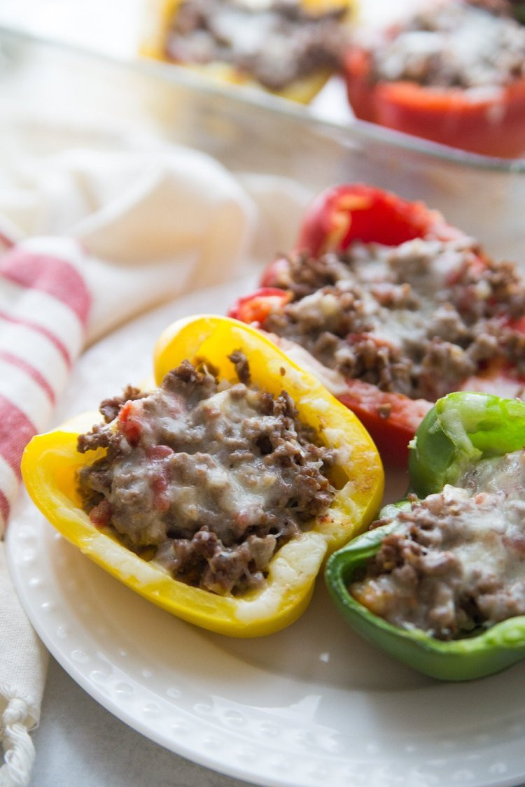 Stuffed Bell Peppers Ground Beef Keto
 Keto Stuffed Peppers – Easy and Healthy Recipes