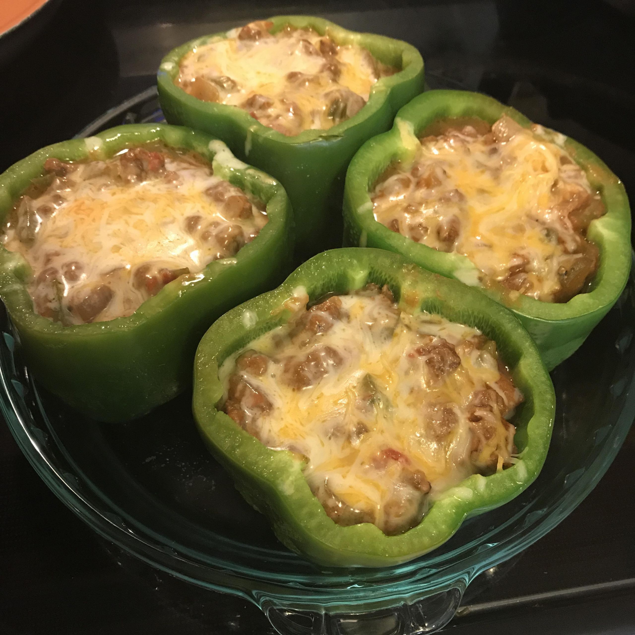 Stuffed Green Peppers With Ground Beef Keto
 Keto Stuffed Peppers ketorecipes