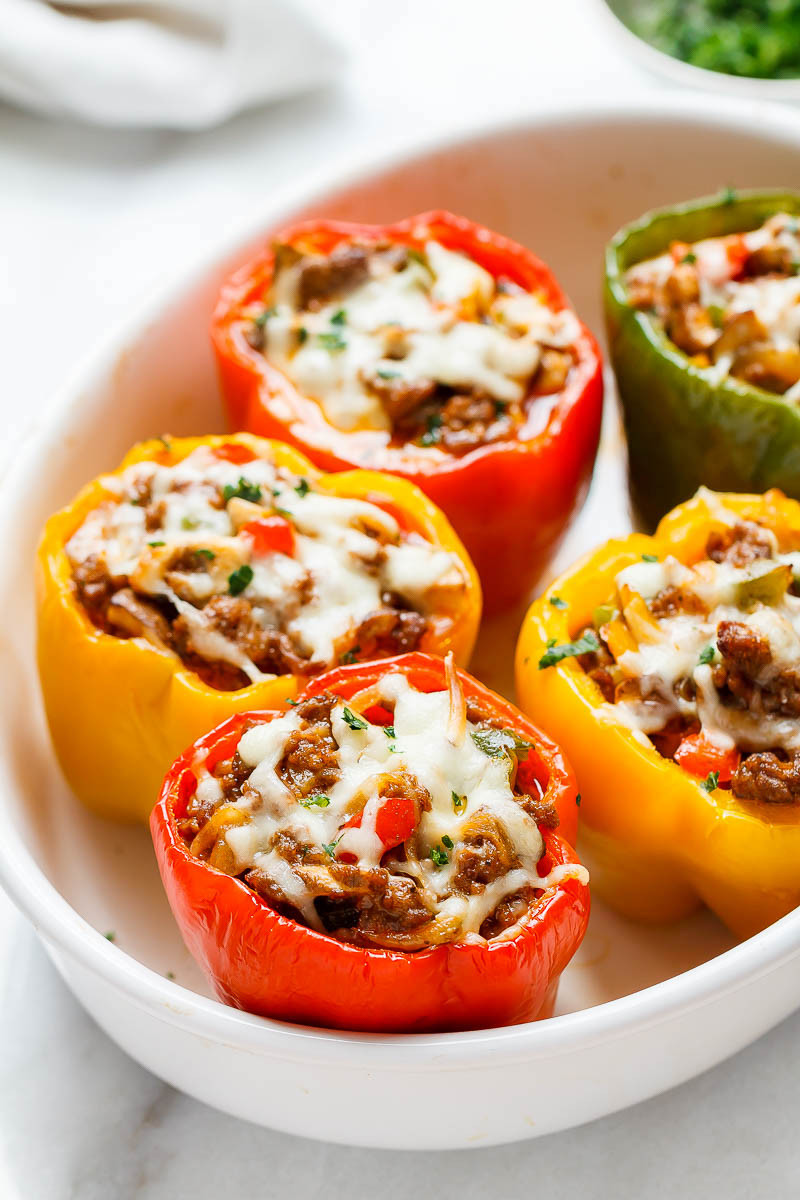 Stuffed Peppers Beef Keto
 Cheese Steak Stuffed Peppers Recipe – Keto Low Carb