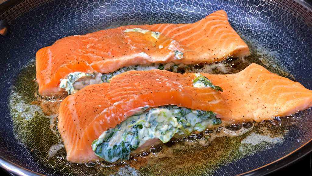 Stuffed Salmon Keto
 Keto Stuffed Salmon Recipe