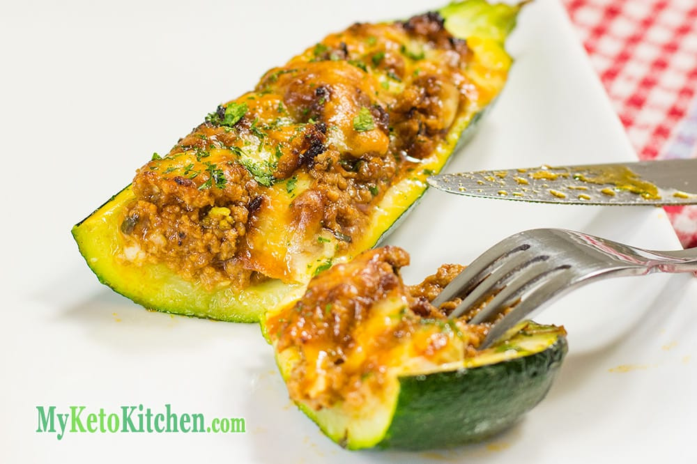 Stuffed Zucchini Keto
 Keto Zucchini Boats Stuffed With Bolognese DRIPPING with