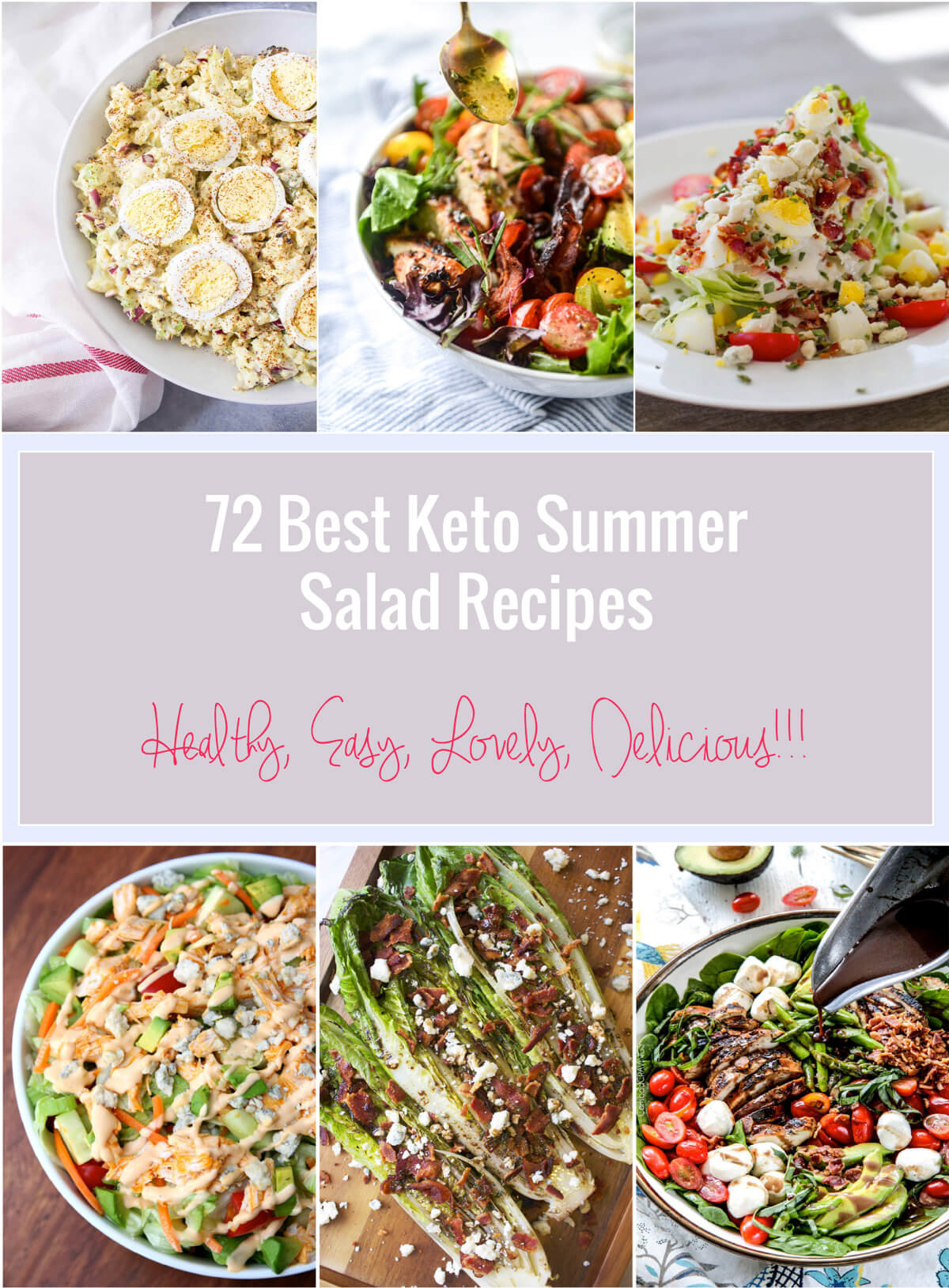 Summer Keto Salad Recipes
 72 Best Keto Summer Salad Recipes