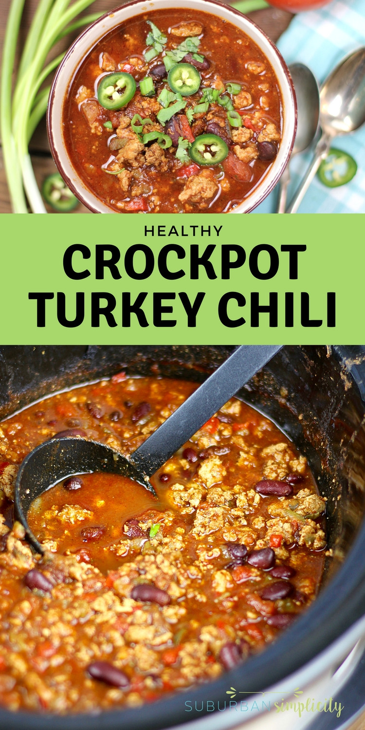 Turkey Chili Crockpot Keto
 Healthy Crockpot Turkey Chili Recipe Suburban Simplicity