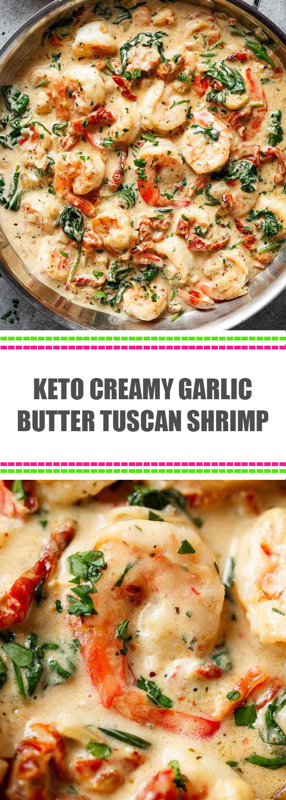 Tuscan Butter Shrimp Keto
 Keto Creamy Garlic Butter Tuscan Shrimp