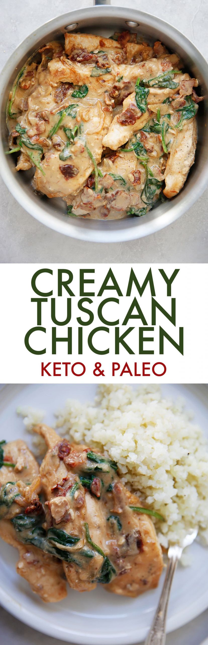 Tuscan Chicken Keto
 Creamy Tuscan Chicken Paleo & Keto Lexi s Clean Kitchen