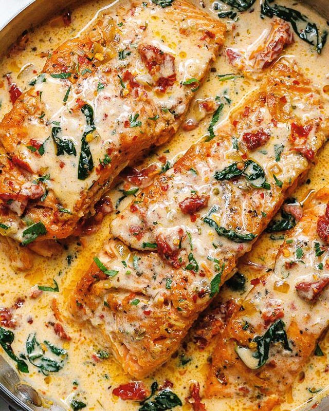 Tuscan Salmon Keto
 85 Keto Dinners You Can Make in 30 Minutes or Less