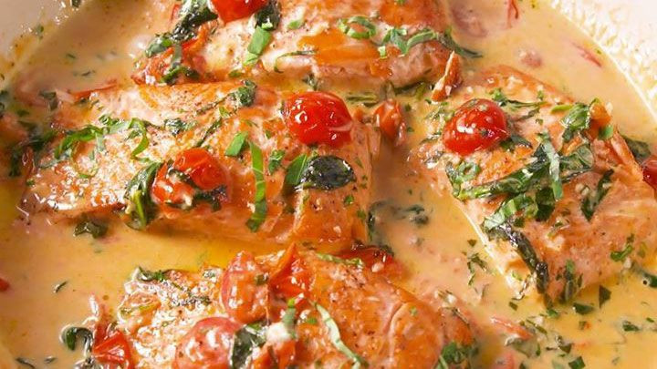 Tuscan Salmon Keto
 Keto Tuscan Butter Salmon LowCarbDietWorld