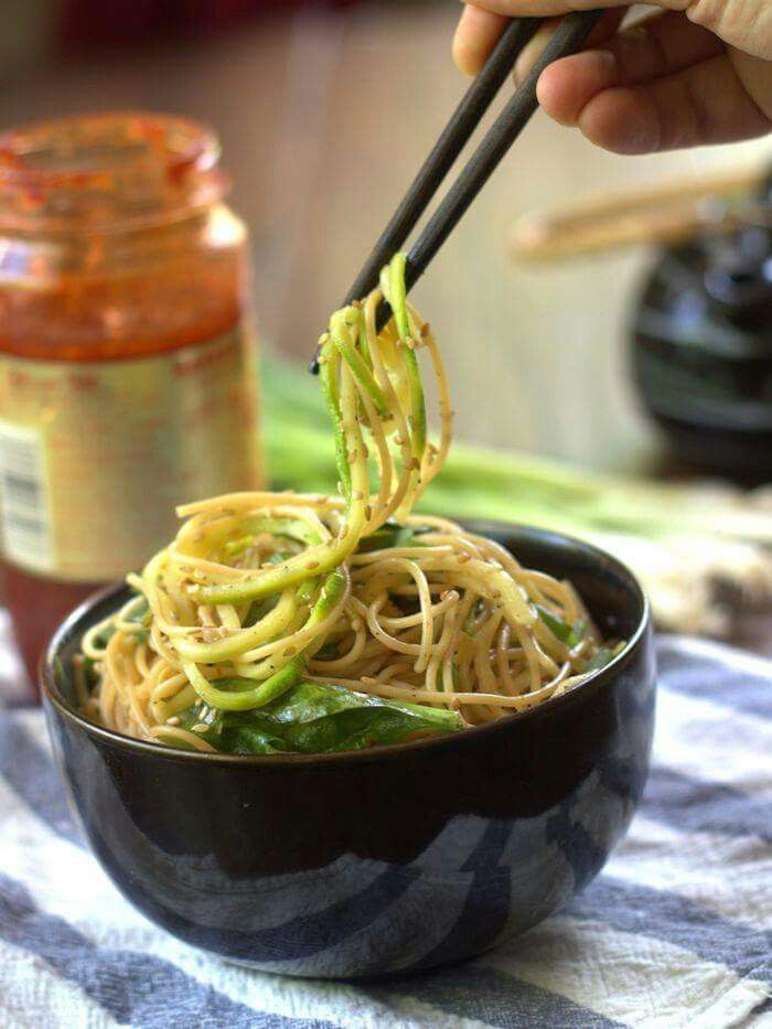 Vegan Keto Appetizers
 Sesame zuccini noodles