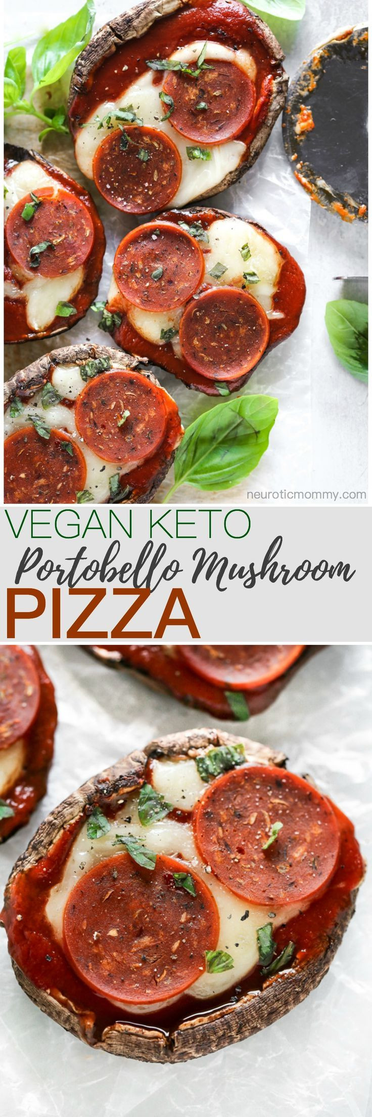 Vegan Keto Appetizers
 Vegan Keto Portobello Mushroom Pizzas Recipe