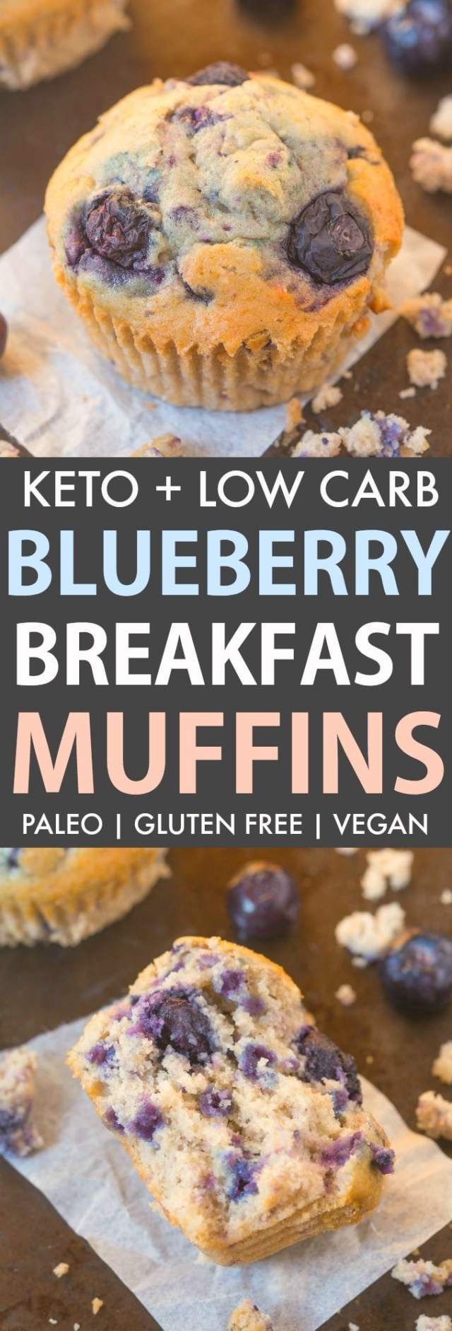 Vegan Keto Blueberry Muffins
 Keto Blueberry Muffins Paleo Vegan