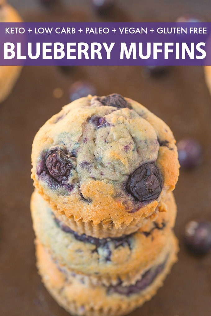 Vegan Keto Blueberry Muffins
 Keto Blueberry Muffins Paleo Vegan