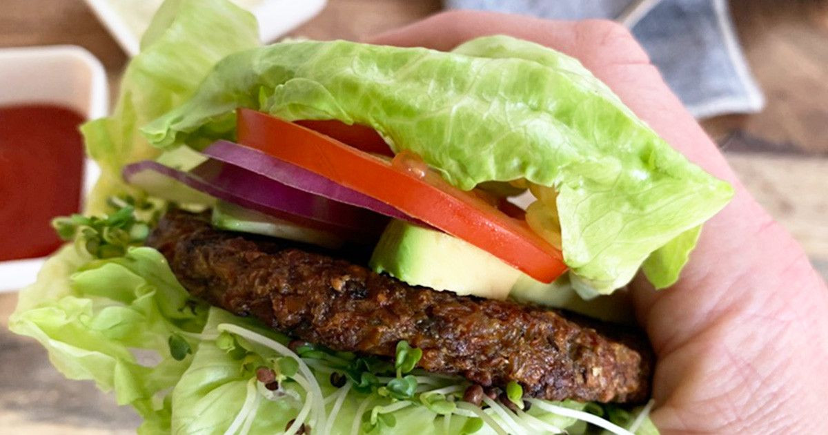 Vegan Keto Burger
 Hungry Make this low carb AND low calorie keto ve arian