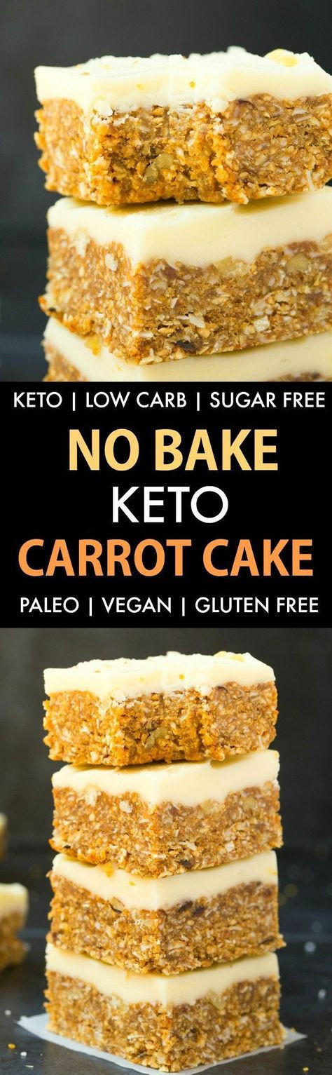 Vegan Keto Carrot Cake
 Healthy Paleo Vegan No Bake Carrot Cake Keto Sugar Free