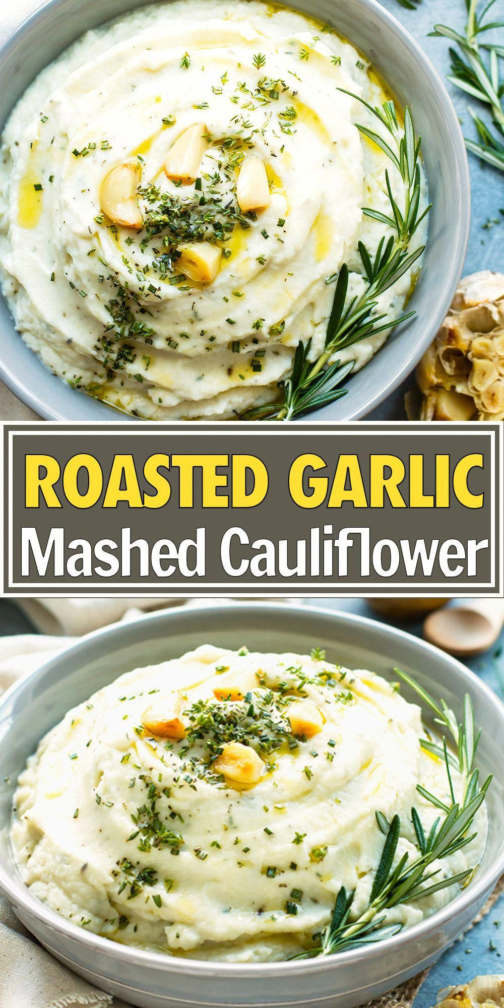Vegan Keto Cauliflower Recipes
 Roasted Garlic Mashed Cauliflower