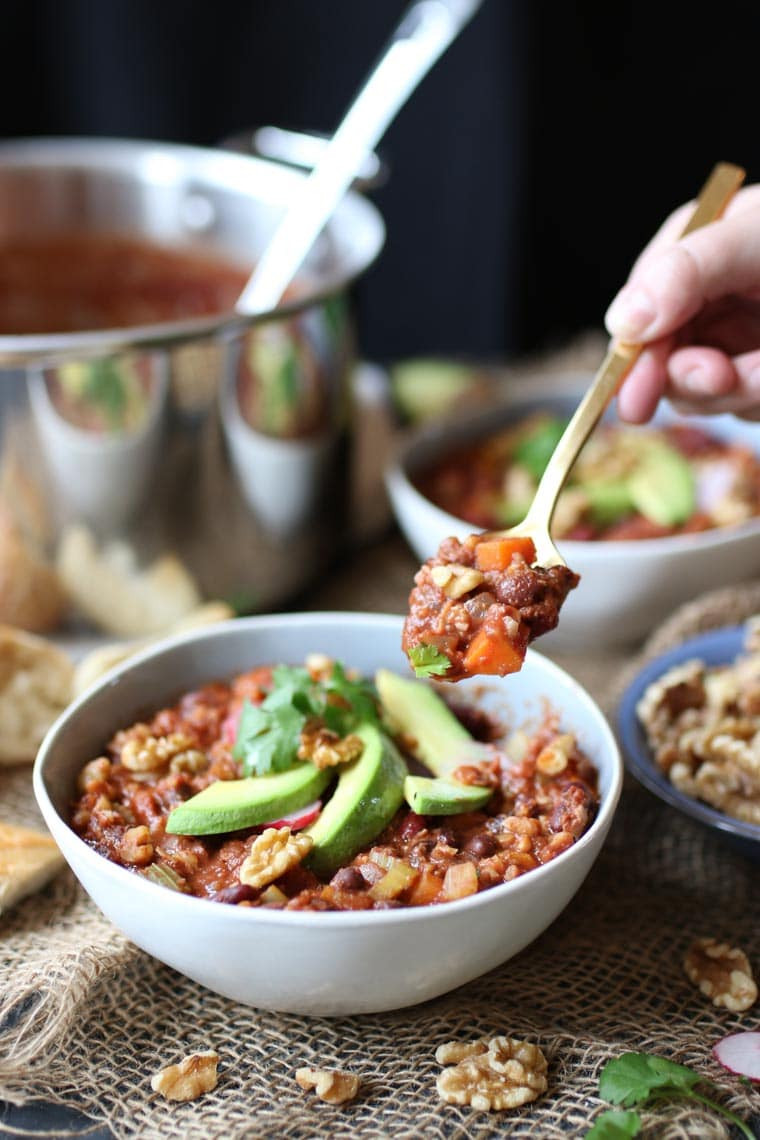 Vegan Keto Chili
 Vegan Keto Walnut Chili