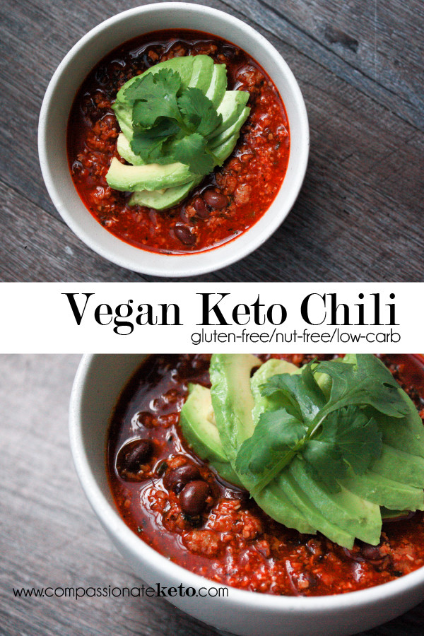 Vegan Keto Chili
 Vegan Keto Chili with Black Soy Beans passionate Keto