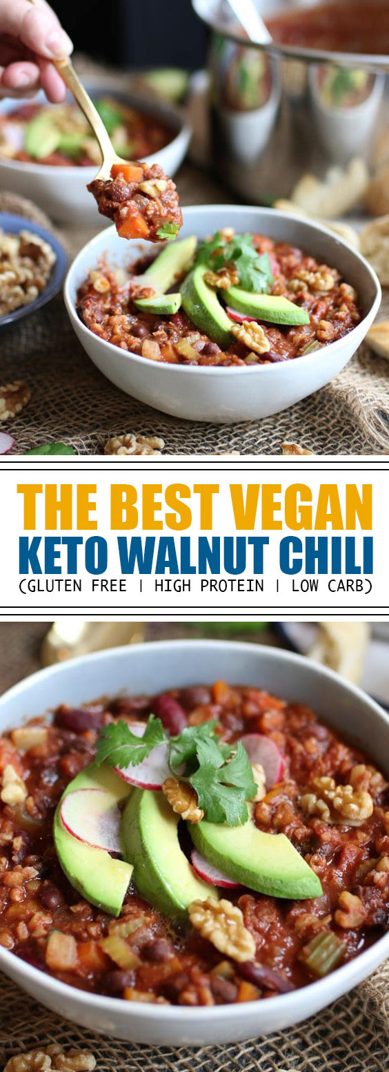 Vegan Keto Chili
 The Best Vegan Keto Walnut Chili Gluten Free High