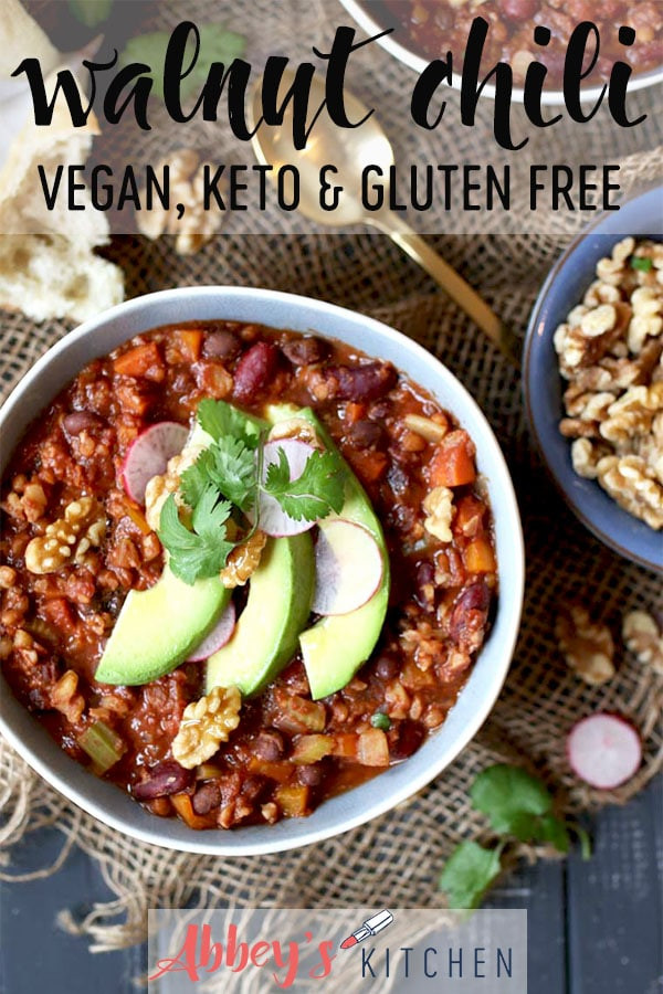 Vegan Keto Chili
 Vegan Keto Walnut Chili