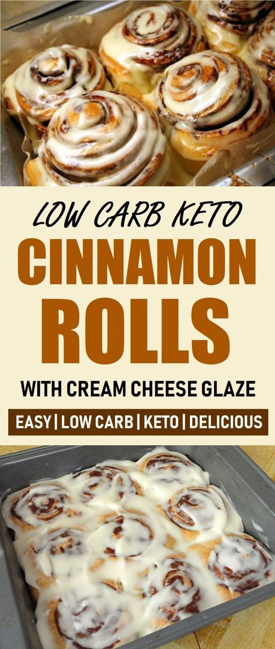 Vegan Keto Cinnamon Rolls
 Low Carb Keto Cinnamon Rolls With Cream Cheese Glaze