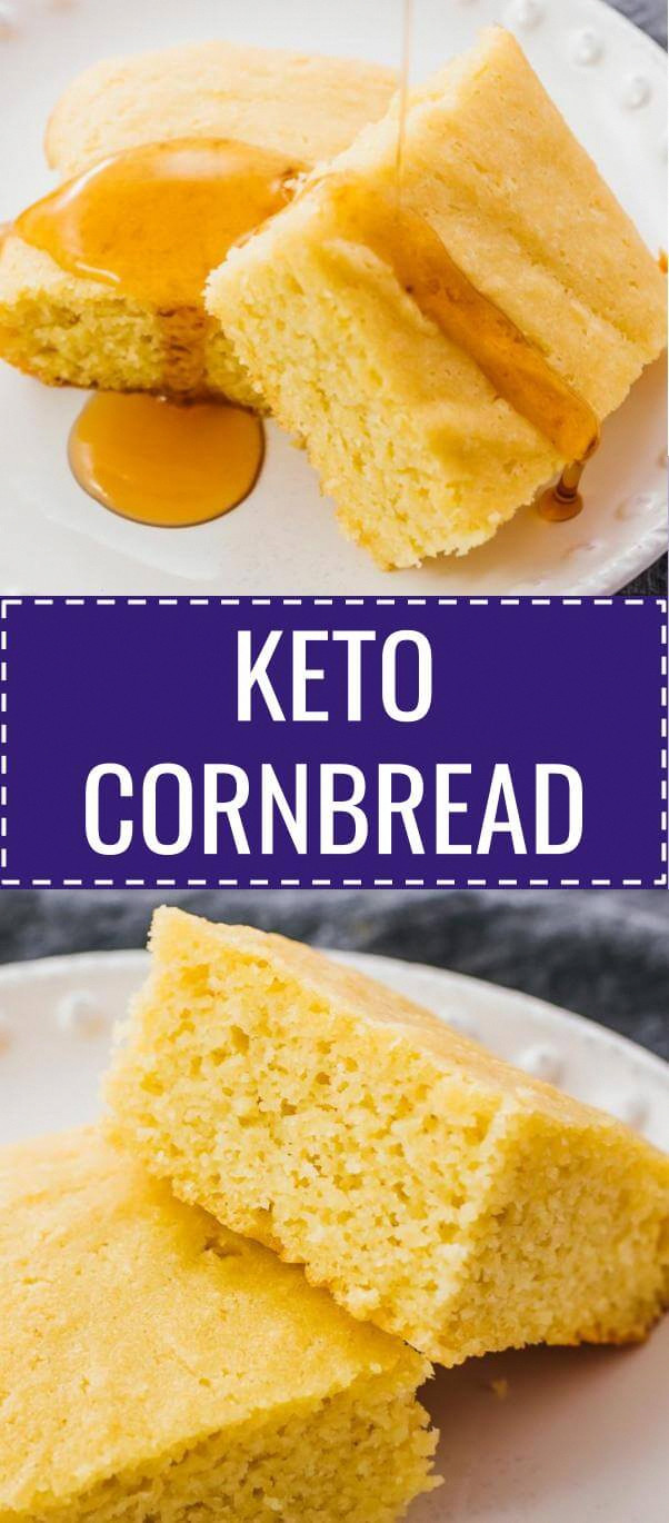 Vegan Keto Cornbread
 This easy homemade cornbread recipe is gluten free low