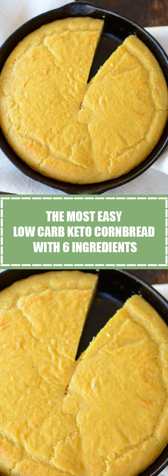 Vegan Keto Cornbread
 The Most Easy Low Carb Keto Cornbread with 6 Ingre nts