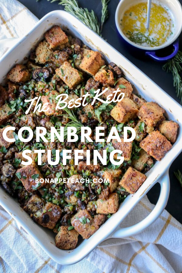 Vegan Keto Cornbread
 Keto Cornbread Stuffing with Herb Butter