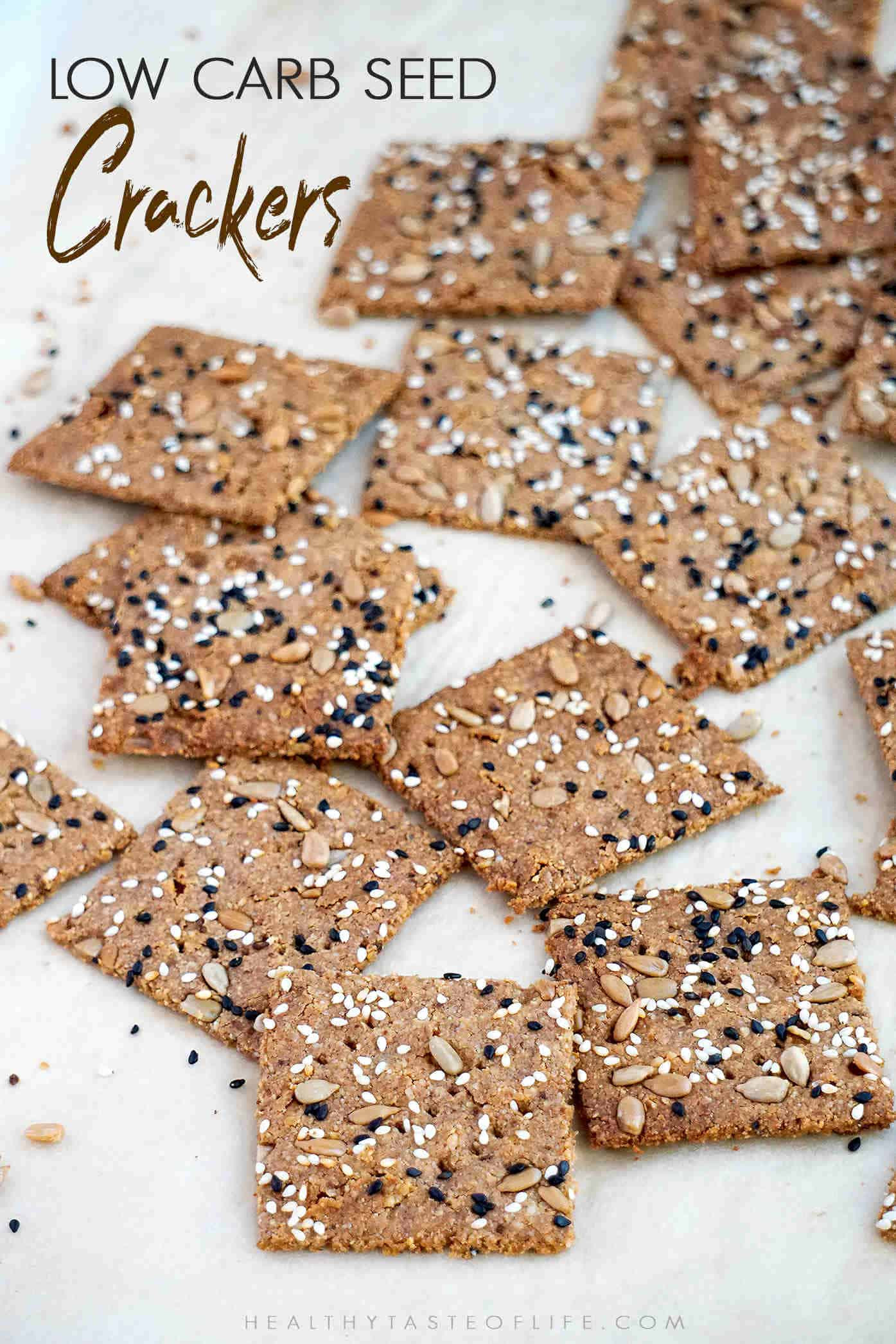 Vegan Keto Crackers
 Keto Crackers With Seeds Vegan Keto Snack