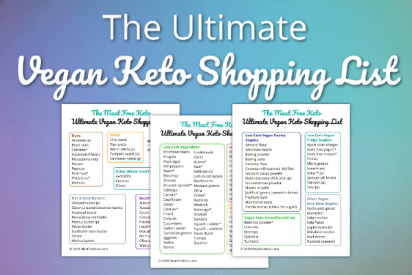 Vegan Keto List
 The Ultimate Vegan Keto Shopping List