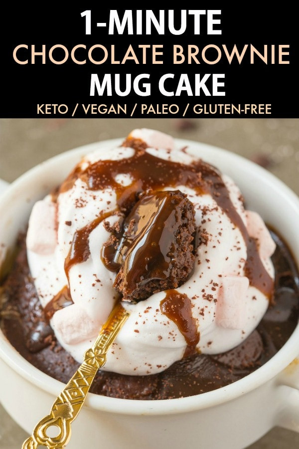 Vegan Keto Mug Cake
 Keto Hot Chocolate Brownie Mug Cake Paleo Vegan