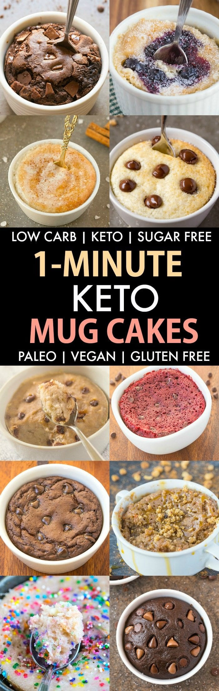 Vegan Keto Mug Cake
 Healthy 1 Minute Low Carb Keto Mug Cakes Paleo Vegan