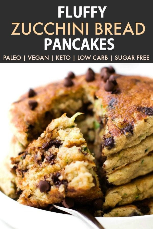 Vegan Keto Pancakes Almond Flour
 Fluffy Low Carb Keto Zucchini Bread Pancakes Paleo Vegan