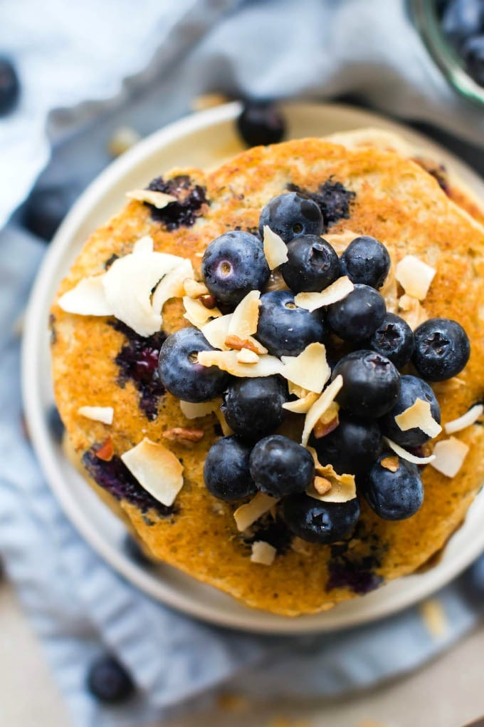 Vegan Keto Pancakes
 Fluffy Low Carb Keto Blueberry Pancakes Paleo Vegan