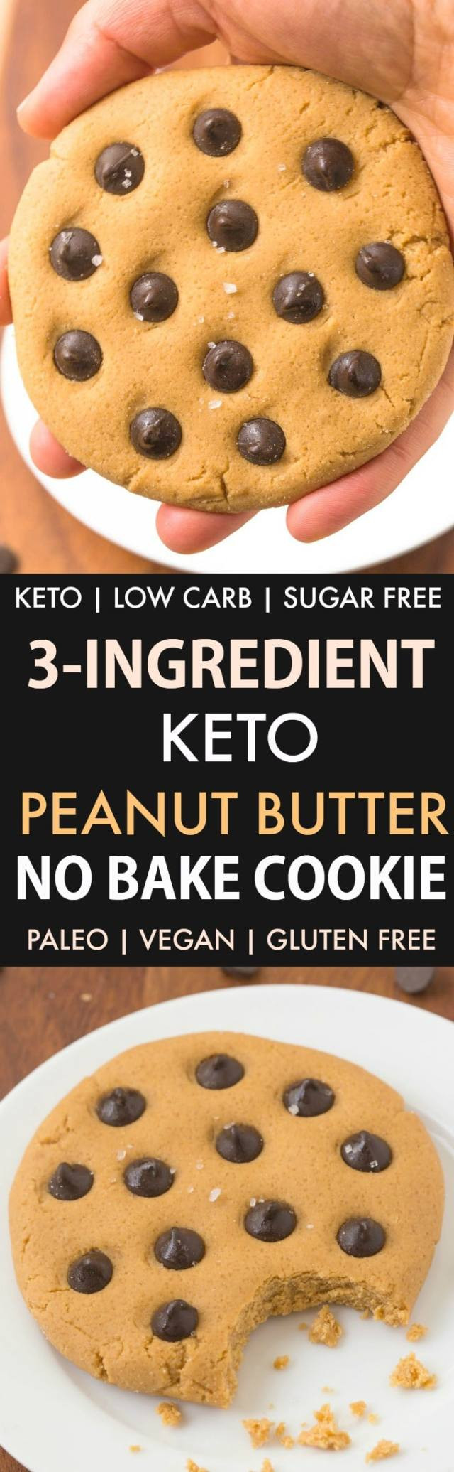 Vegan Keto Peanut Butter Cookies
 No Bake Low Carb Keto Peanut Butter Cookies Paleo Vegan