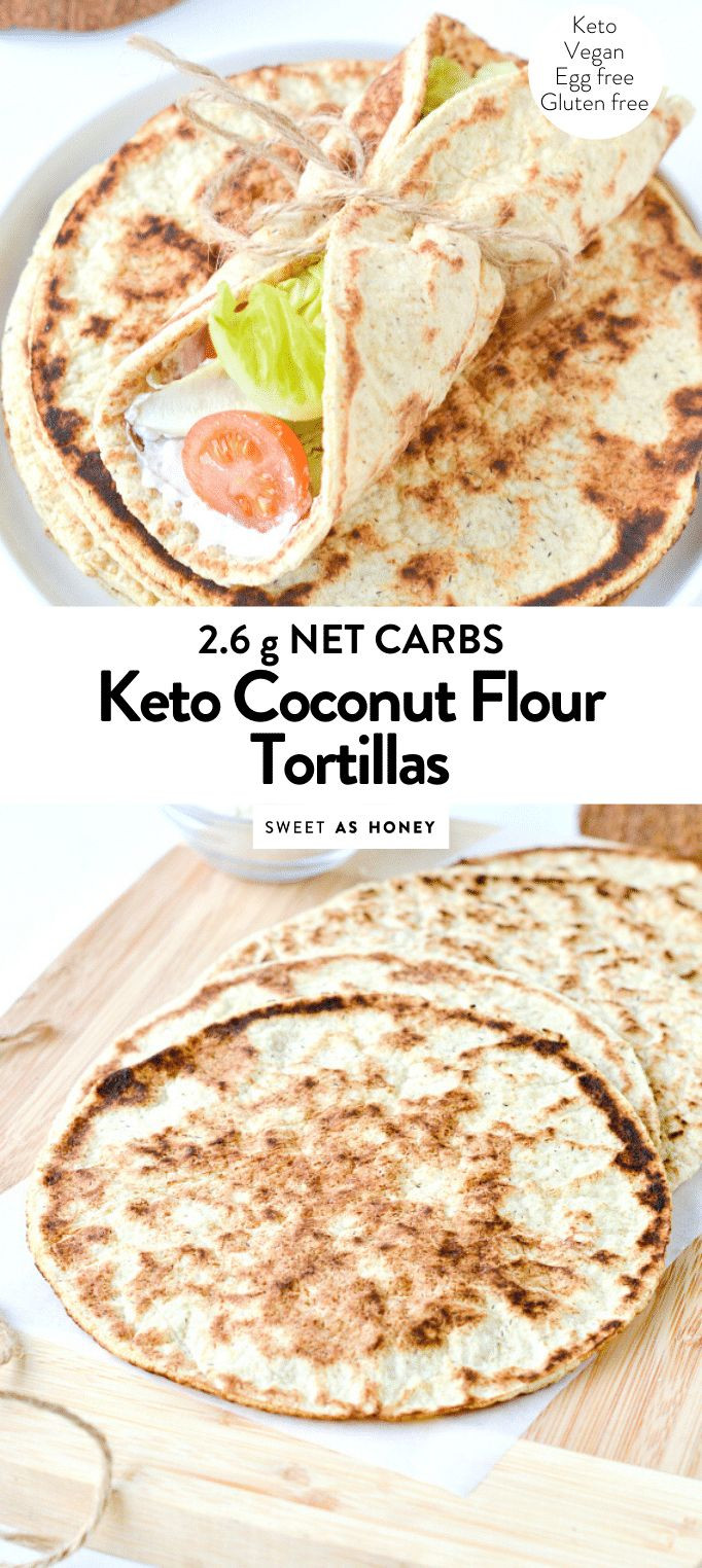 Vegan Keto Tortillas
 Coconut flour flatbread