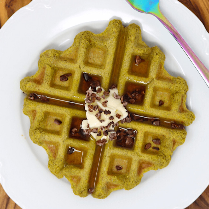 Vegan Keto Waffles
 Vegan Keto Protein Waffles gluten free coconut free soy