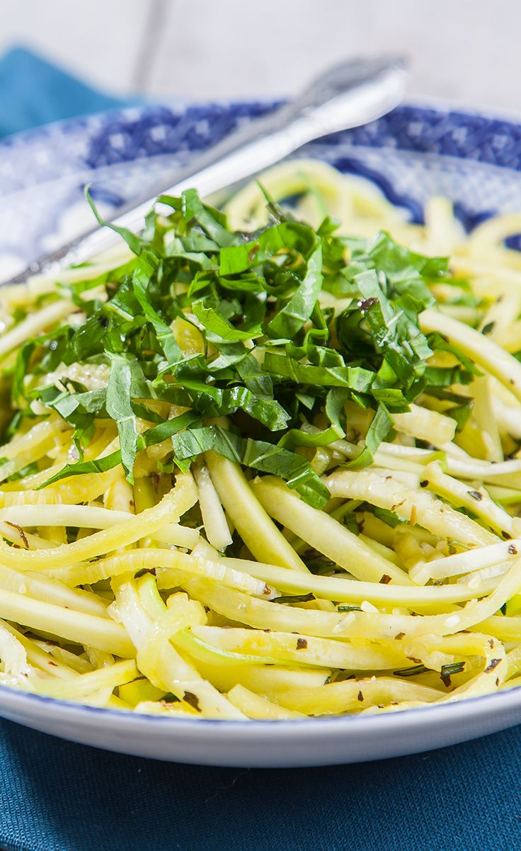 Vegan Keto Zucchini Recipes
 Raw Zucchini Pasta with Italian Herbs
