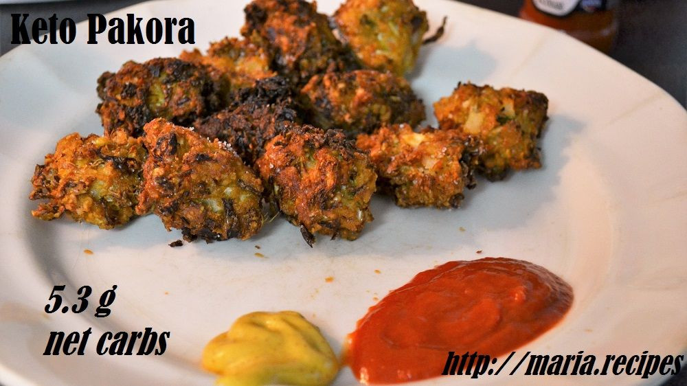 Vegetarian Keto Appetizers
 Keto Pakora Indian vegan snack