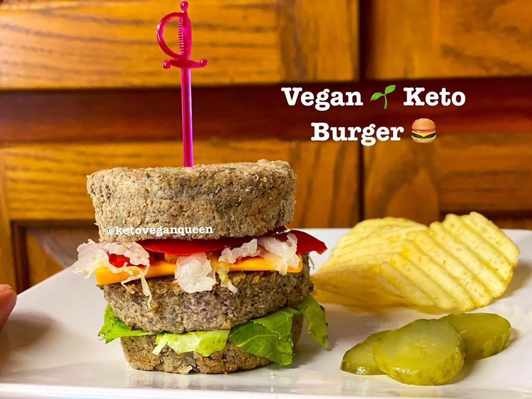 Vegetarian Keto Burger
 Vegan Keto Burger for one This Walnut Burger is super