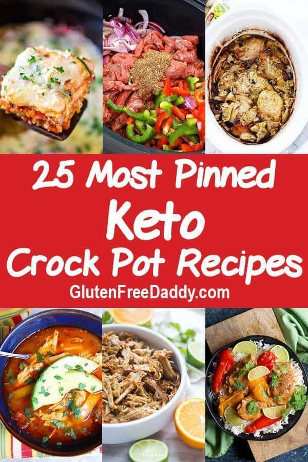 Vegetarian Keto Crockpot Recipes
 25 of the most pinned Keto crock pot recipes with over