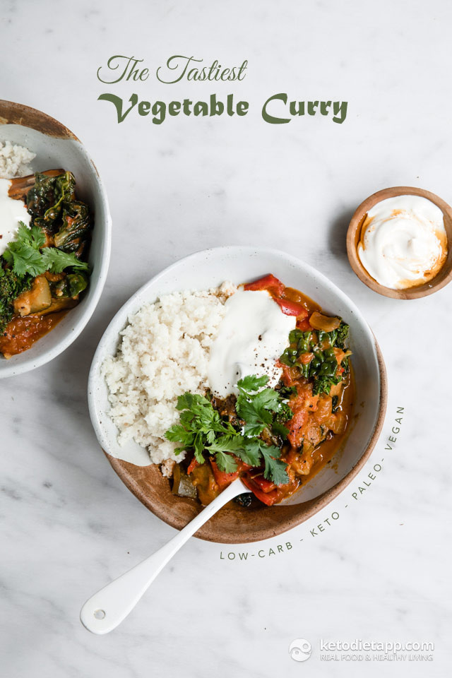 Vegetarian Keto Curry
 10 More Veggie Packed Keto Ve arian Recipes to Try
