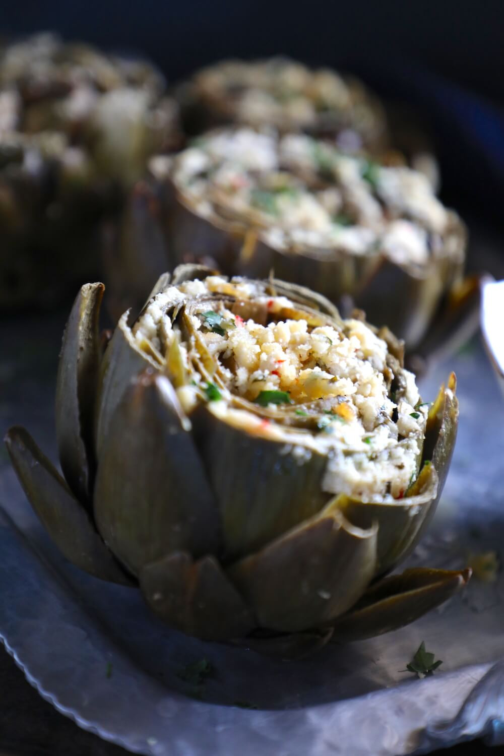 Vegetarian Keto Instant Pot Recipes
 Keto Stuffed Artichokes in the Instant Pot Recipe