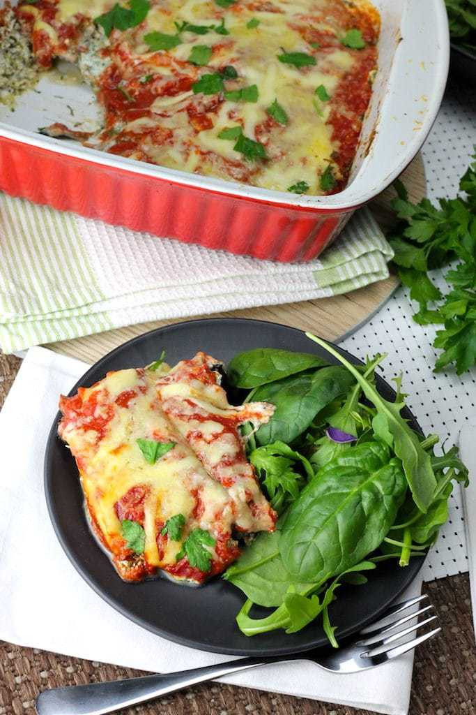 Vegetarian Keto Lasagna
 Spinach and Ricotta Keto Ve arian Lasagna