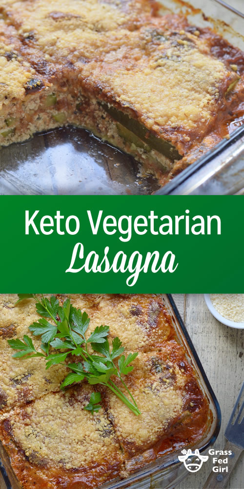 Vegetarian Keto Lasagna
 Easy Keto Ve arian Lasagna