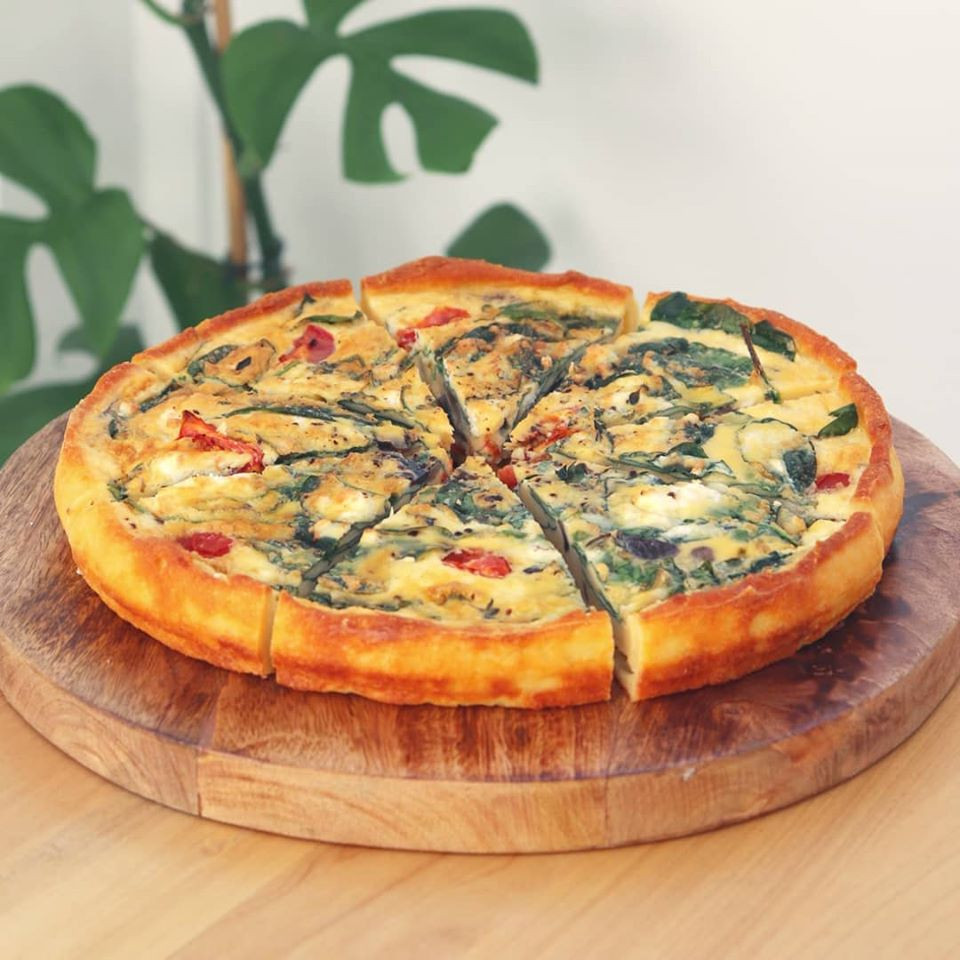 Vegetarian Keto Quiche
 Ve arian Quiche