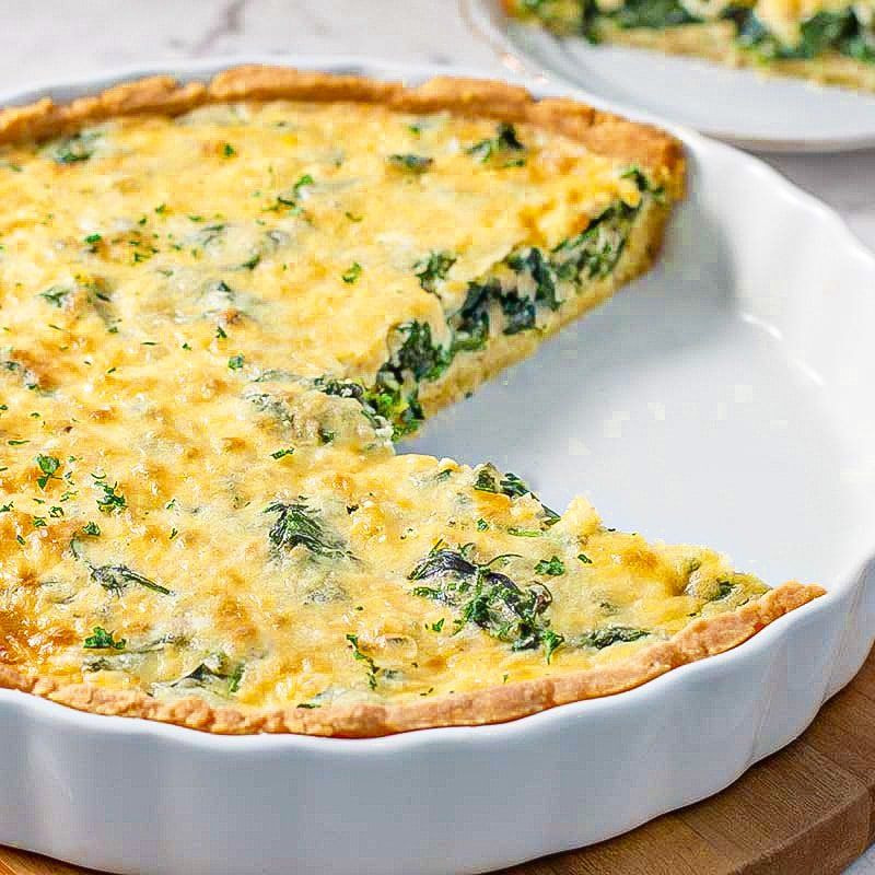 Vegetarian Keto Quiche
 Keto Spinach Quiche Low Carb Ve arian