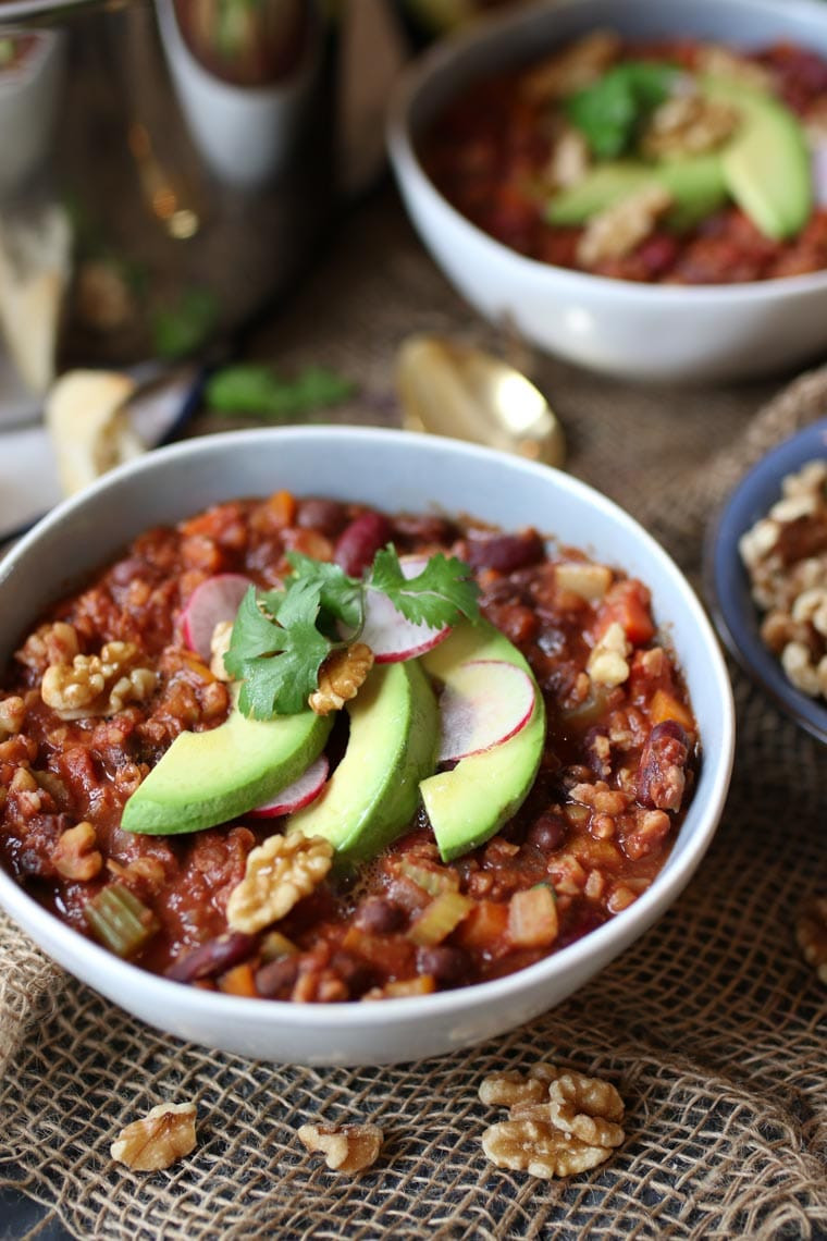 Vegetarian Keto Recipes Low Carb
 Vegan Keto Walnut Chili