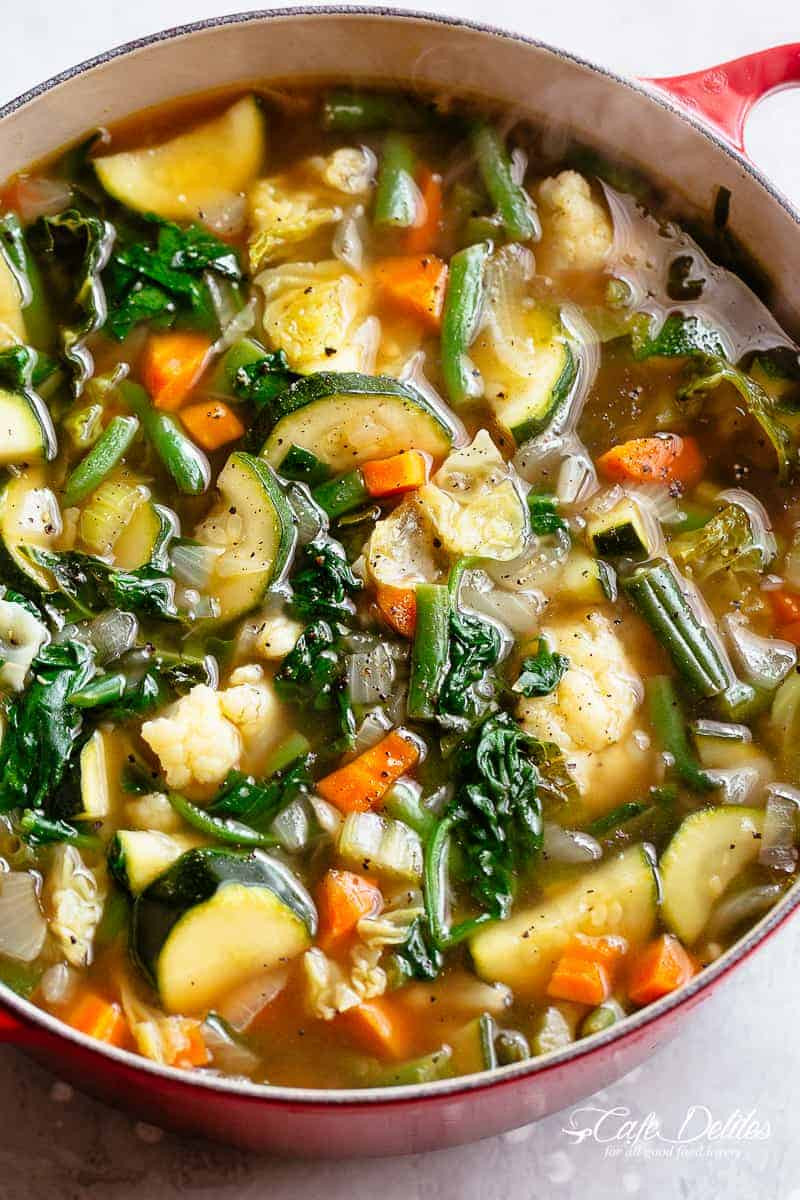Vegetarian Keto Recipes Veggies
 Ve able Soup Cafe Delites