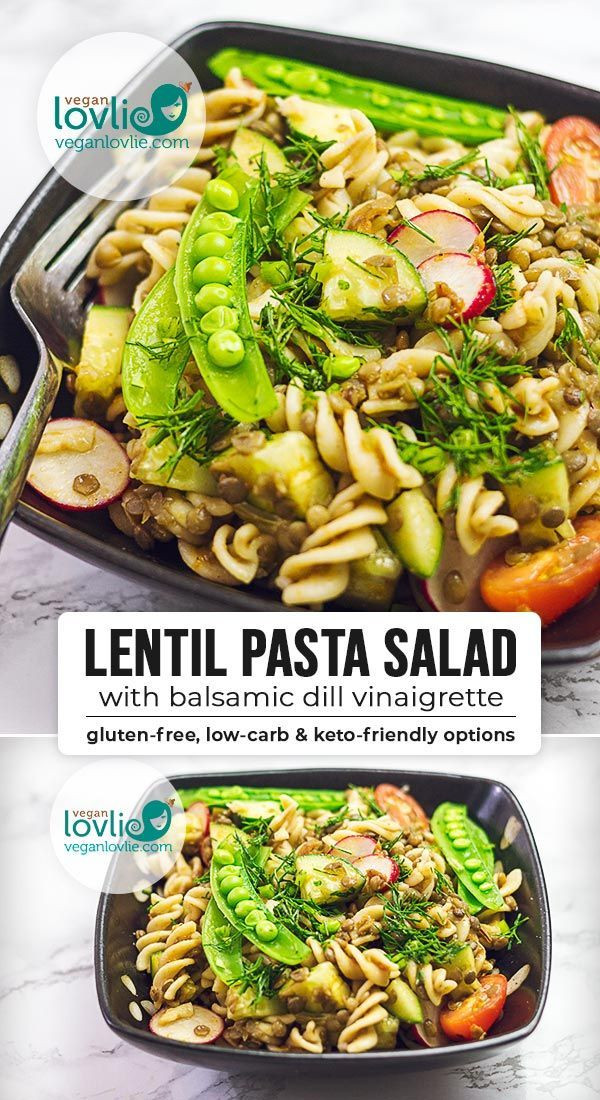 Vegetarian Keto Salad Recipes
 Lentil Pasta Salad with Balsamic Dill Vinaigrette low