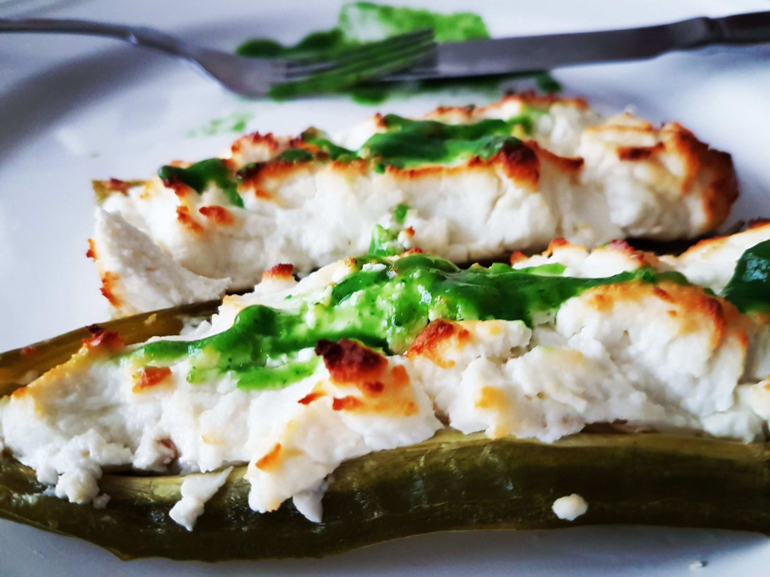 Vegetarian Keto Stuffed Peppers
 Stuffed and baked green chilli peppers